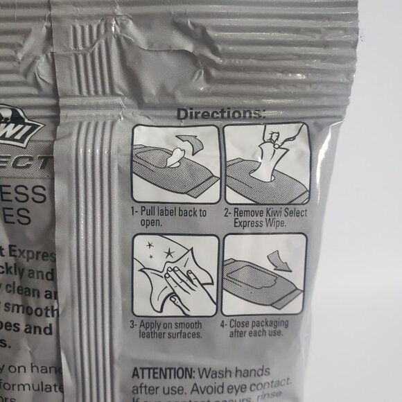 Kiwi Express Shine Clean And Shine Wipes Box of 6 Packs 15 Per Pack All Colours - Picture 12 of 14